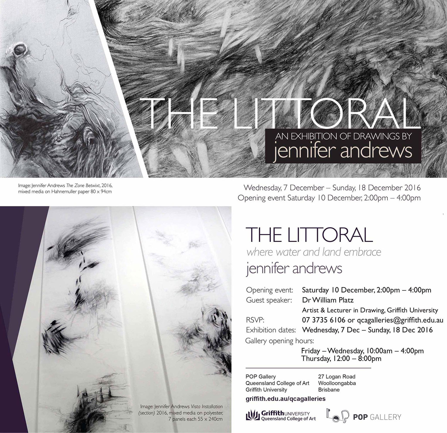 The Littoral Exhibition invitation 2016