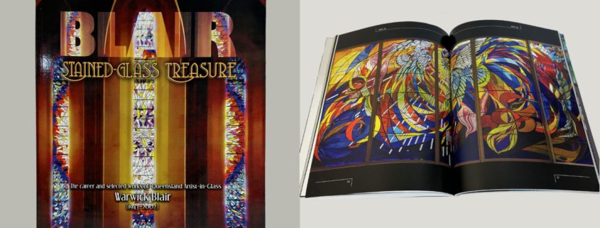 Stained-glass treasure Warwick Blair book with Jennifer Andrews stained-glass design