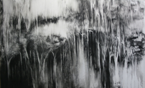 Where the Rocks Still Weep (drawing) 'Where the Rocks Still Weep' drawing by Jennifer Andrews for Uncharted Terrains Exhibition